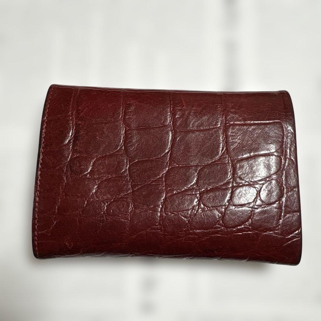 IL BISONTE バーガンディ 二つ折り財布