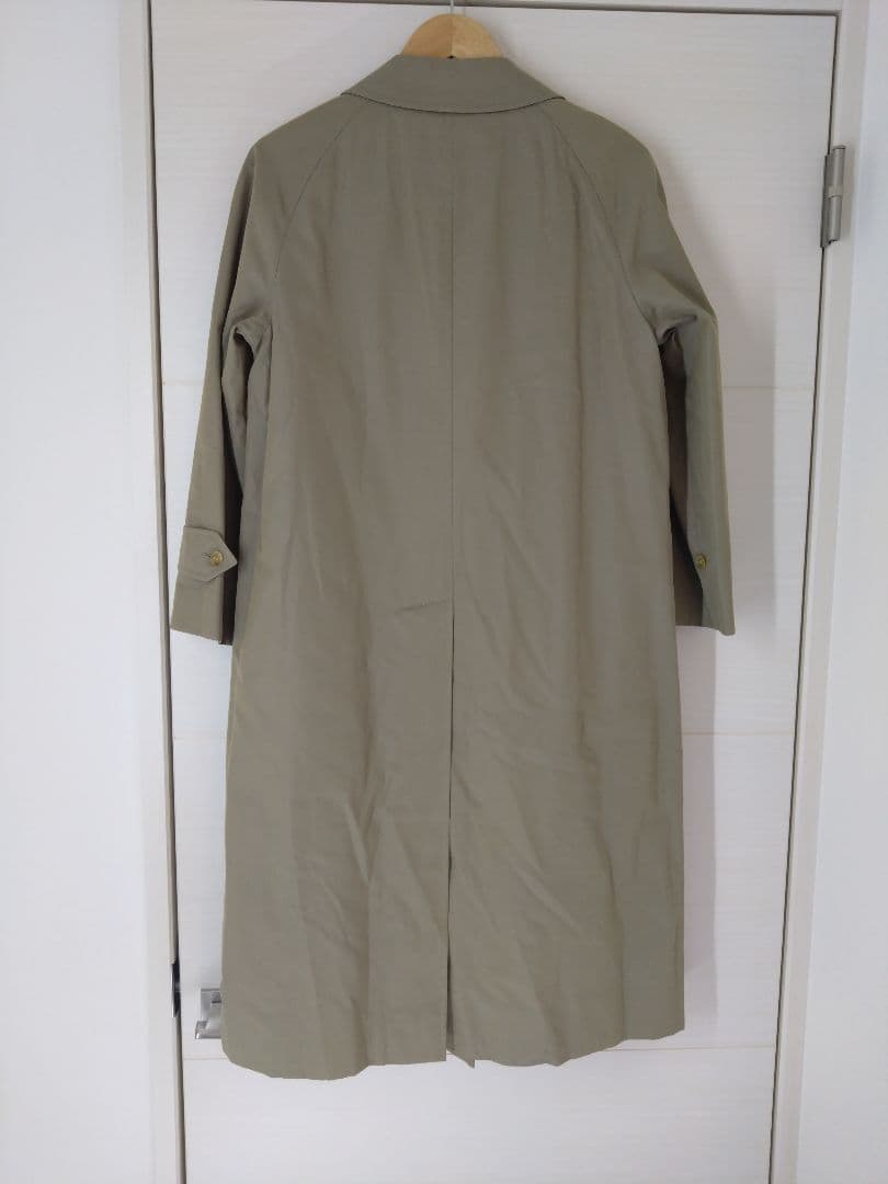 美品　Burberrys ベージュ ロングコート チェック　白タグ　C-TK83