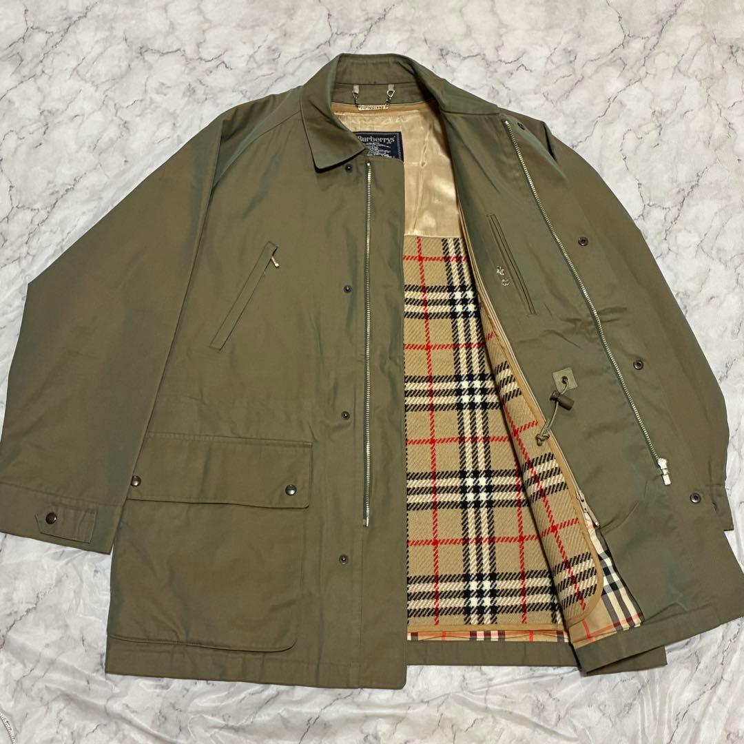 一枚袖 【入手困難】 バーバリー ハンティングジャケット 90s 玉蟲色