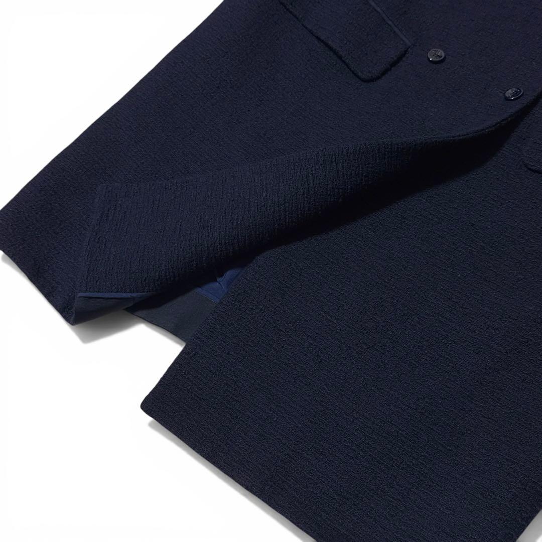 極美品✨️￥12万　ドゥロワー　イタリア生地　スラブノーカラーショートスリーブジレ