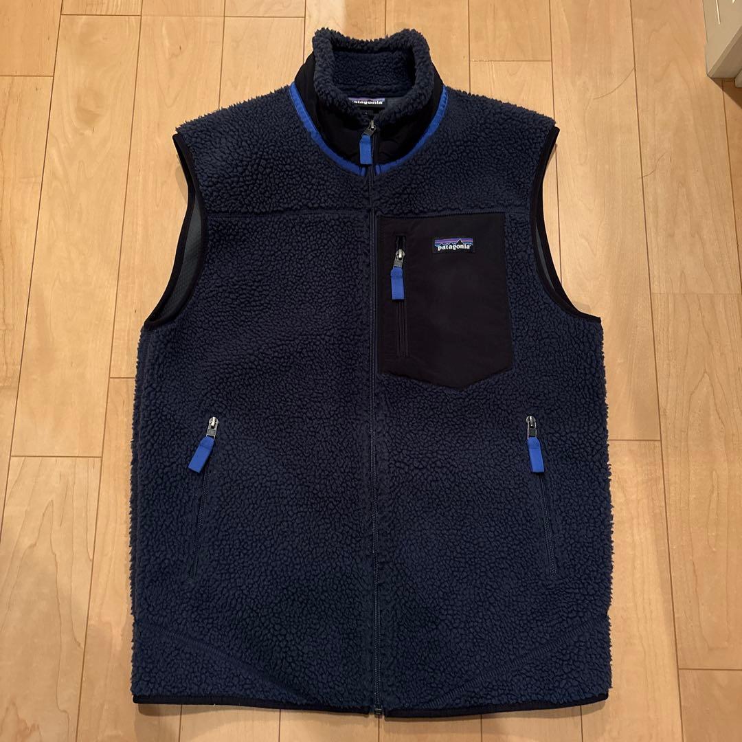 patagonia ネイビー フリースベスト　Mサイズ