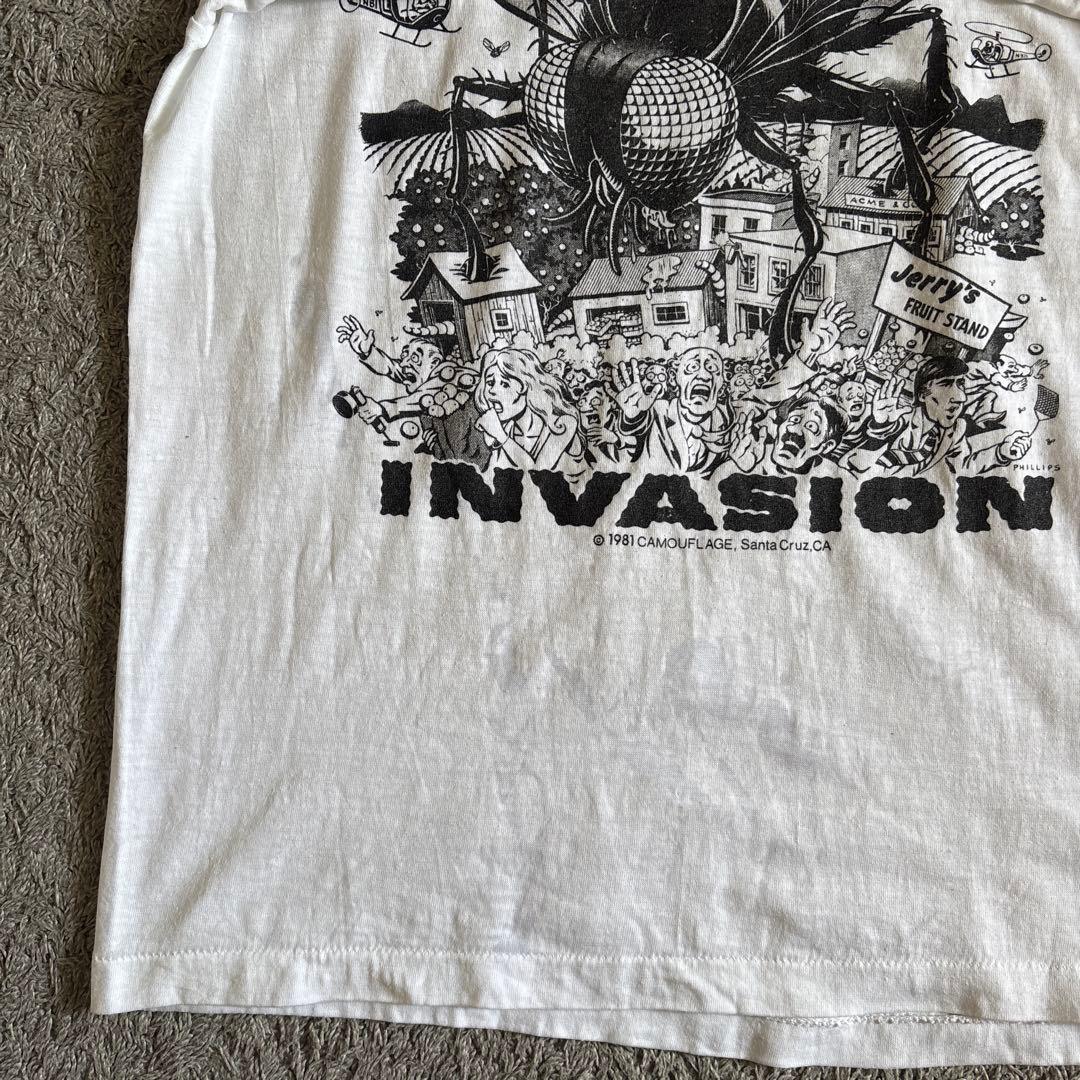 80s MED FLY ジムフィリップス　Tシャツ USA製 ハエ　ヴィンテージ