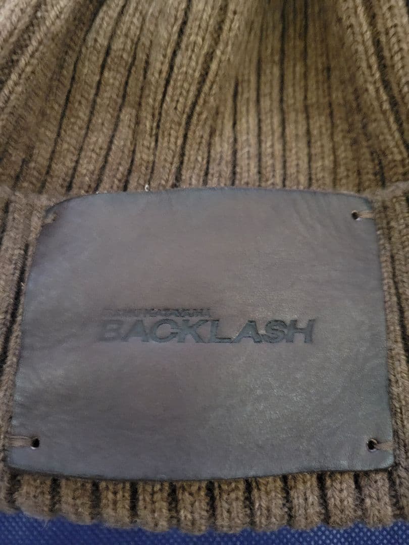 BACKLASH ブラウンニット帽