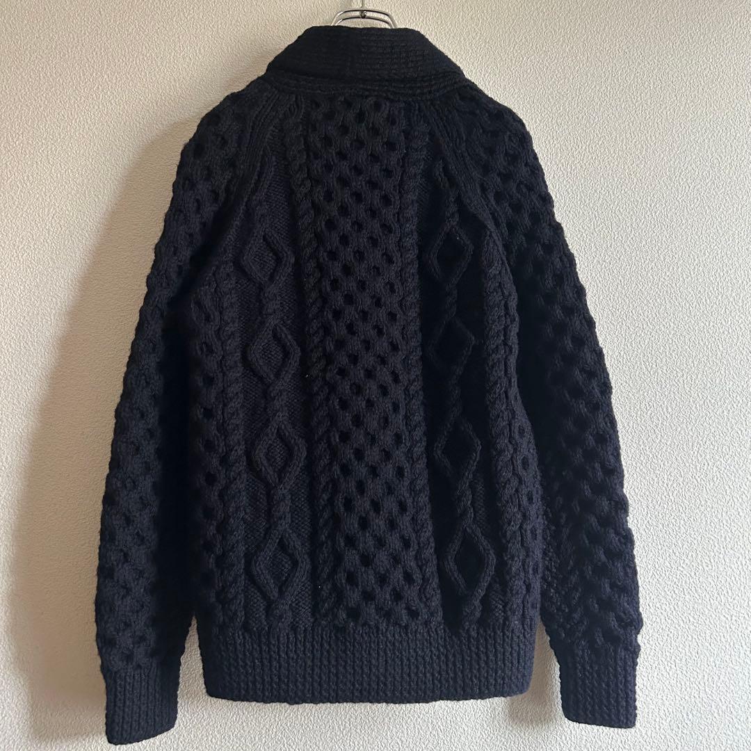 INVERALLAN インバーアラン カーディガン ショールカラー アラン編み