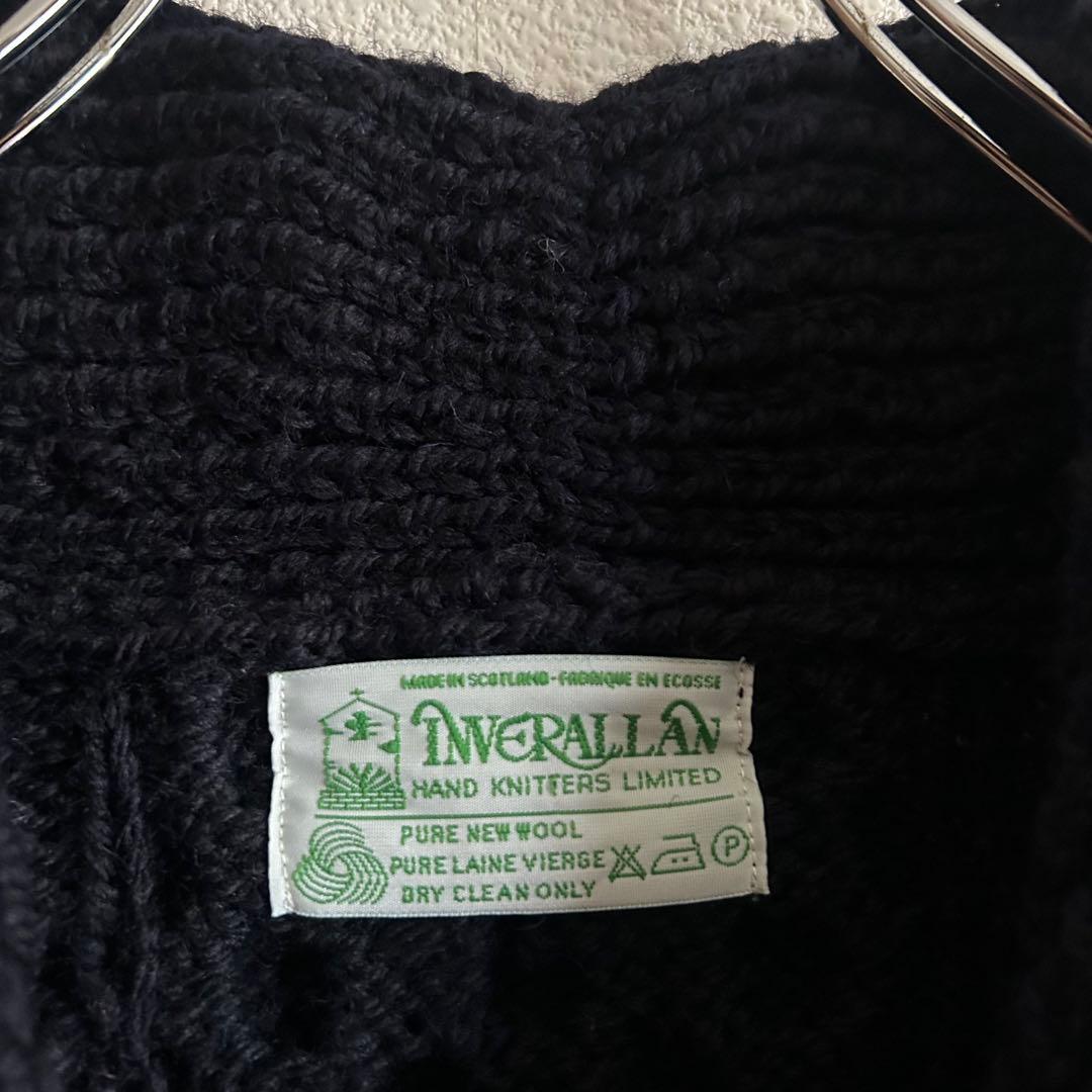 INVERALLAN インバーアラン カーディガン ショールカラー アラン編み