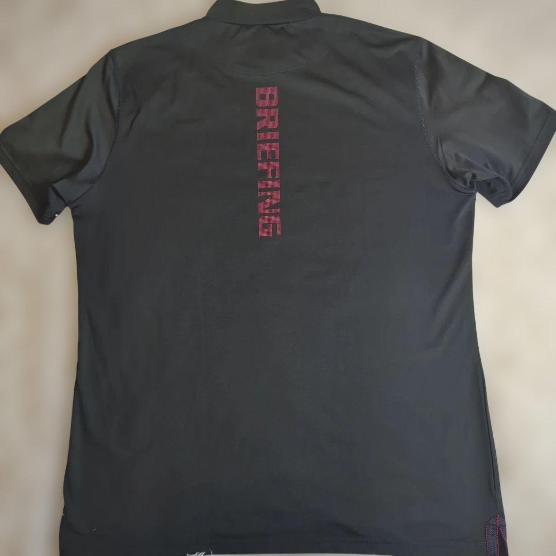 BRIEFING カーキ ハイネックシャツ モックネック