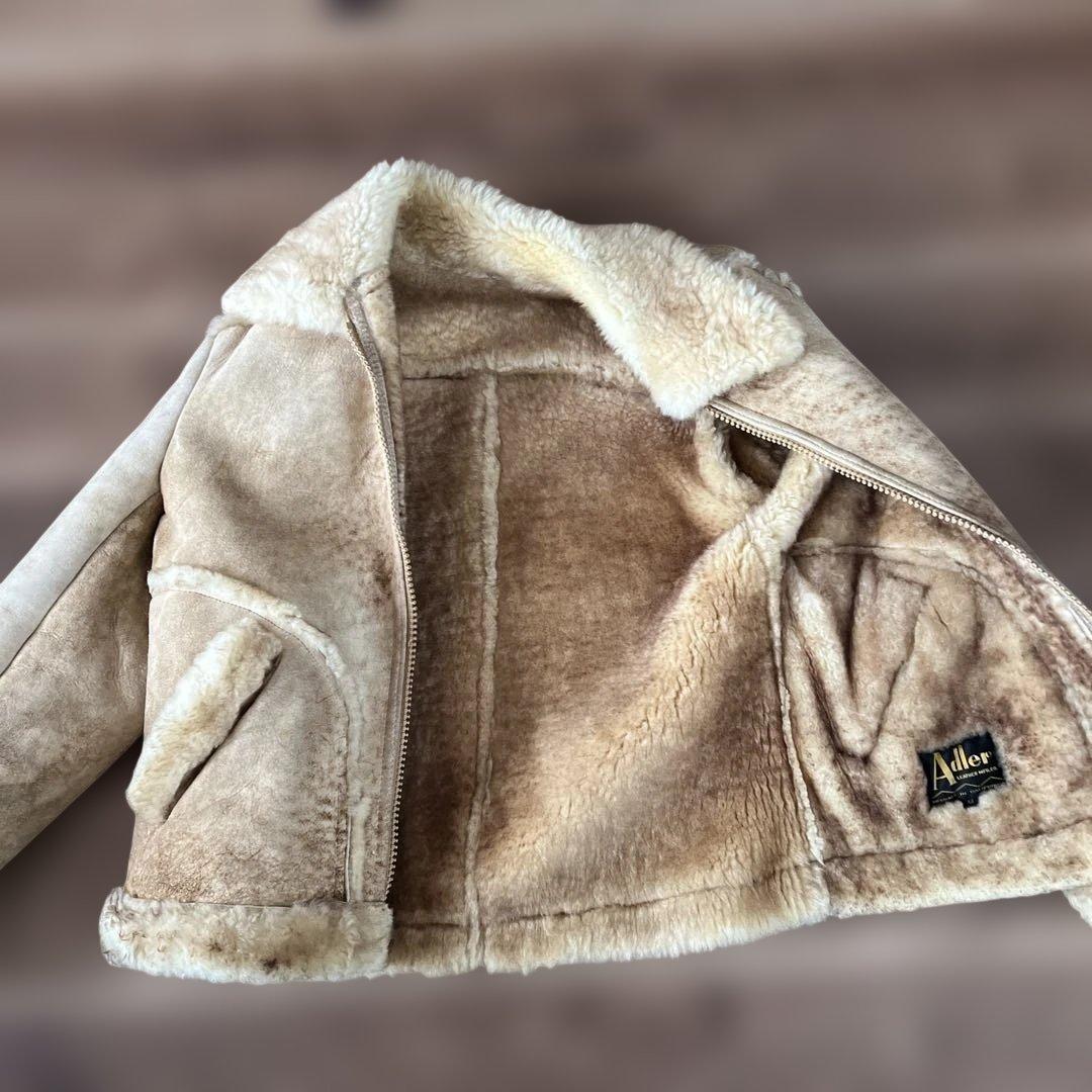 最終価格❣️80s ヴィンテージ USA製 アメリカ産 ムートン ランチジャケット