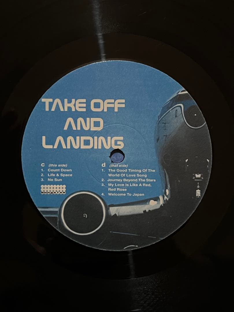 砂原良徳 「TAKE OFF AND LANDING」 レコード