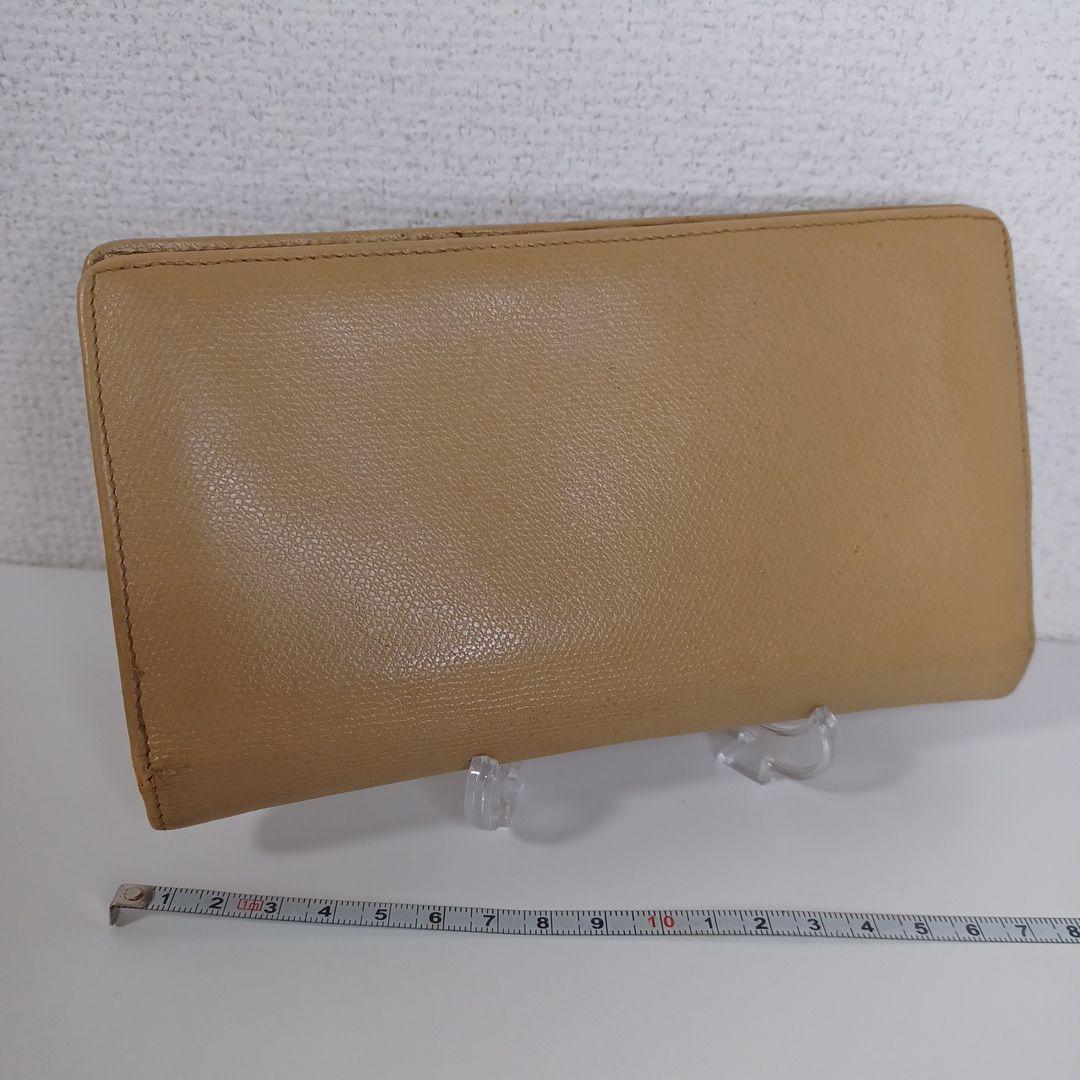 ✨上品✨CHANEL シャネル 折り財布 ベージュ ゴールド金具 上質レザー