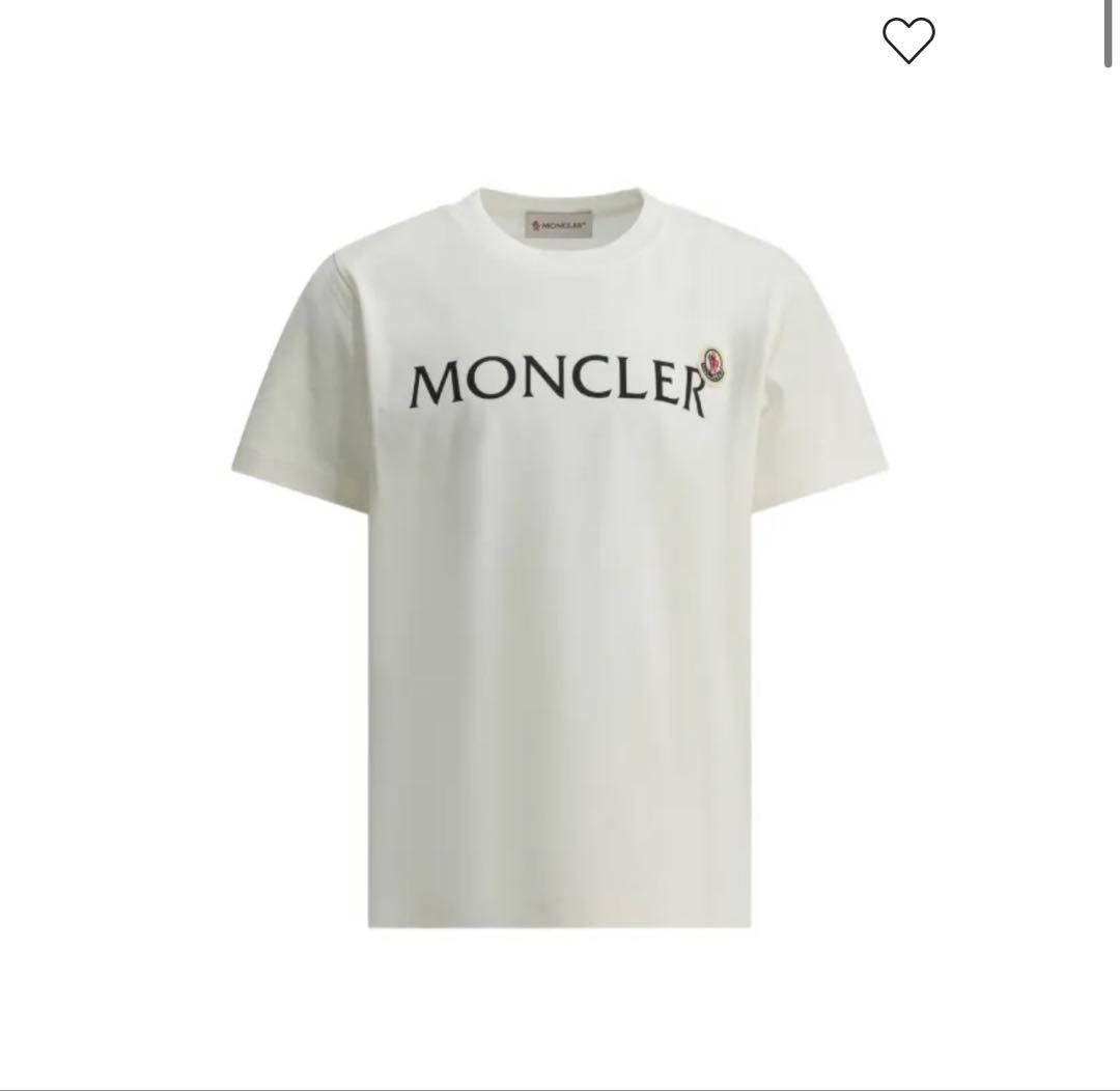 シ*ん様 MONCLER ホワイト 半袖Tシャツ最終値下げ