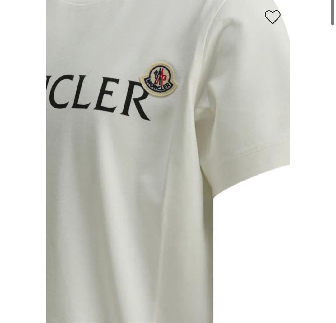 シ*ん様 MONCLER ホワイト 半袖Tシャツ最終値下げ