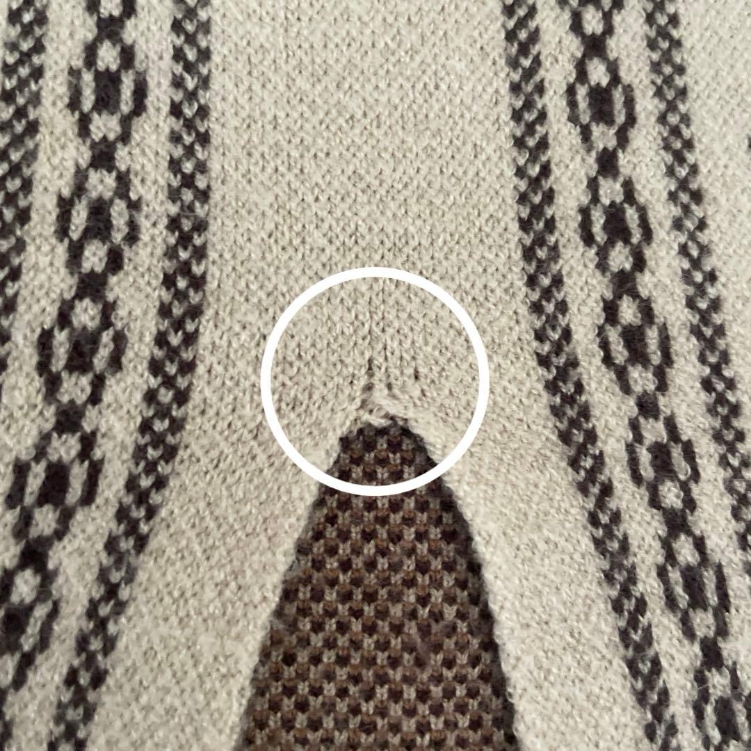 Eaphi SCARF MOTIF KNIT SKIRT ベージュ　short