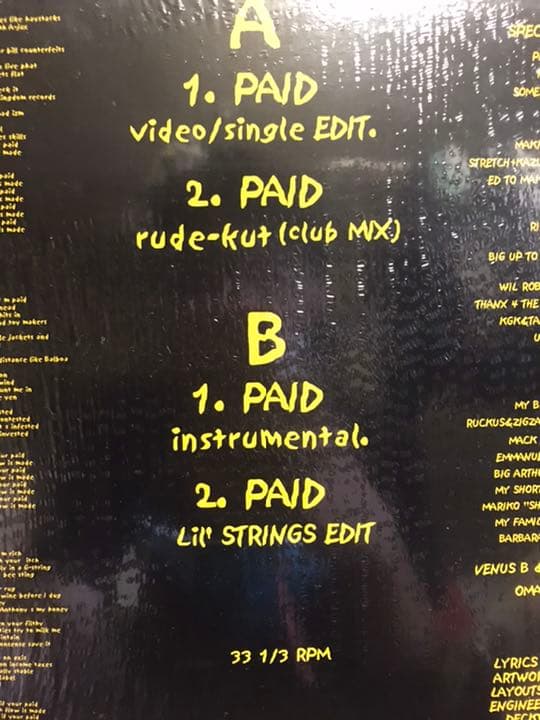 希少！ビザロ　PAID レコード