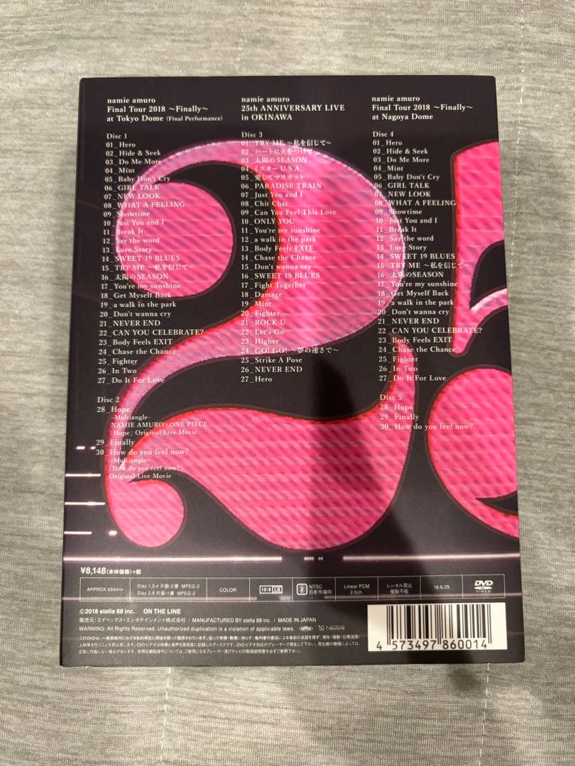 安室奈美恵/Final Tour 2018〜Finally 初回限定版DVD