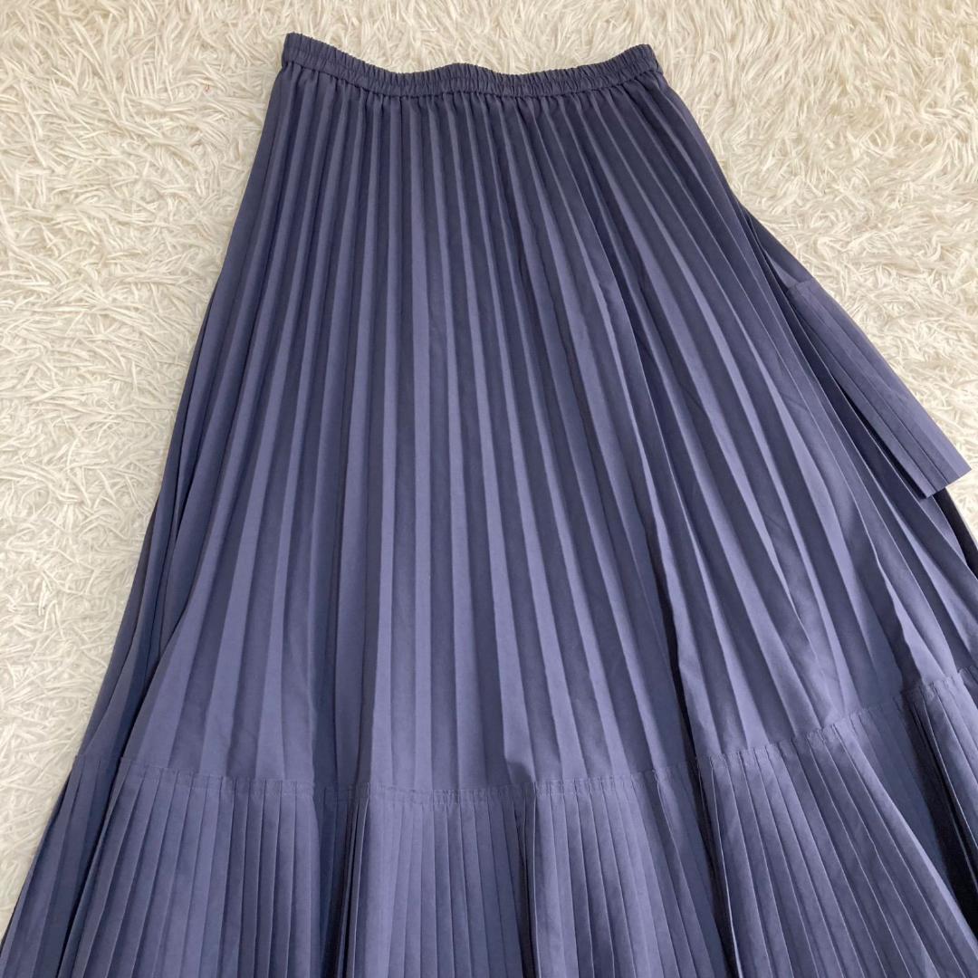 16014✨美品✨セオリーリュクス 24年 アシンメトリープリーツスカート 40