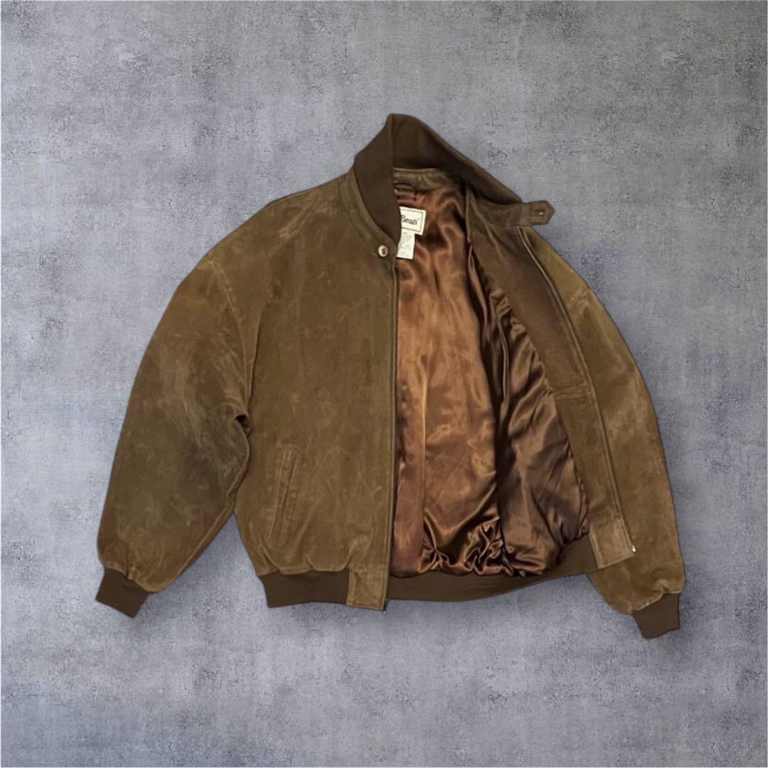 90'S LL Bean チンスト付き レザー ドリズラージャケット 美品