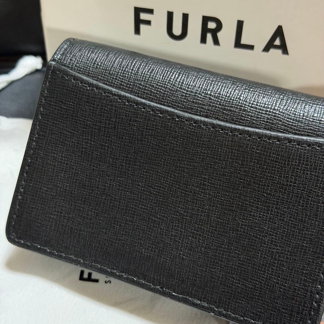 新品未使用 FURLA フルラ レザー 名刺入れ 黒