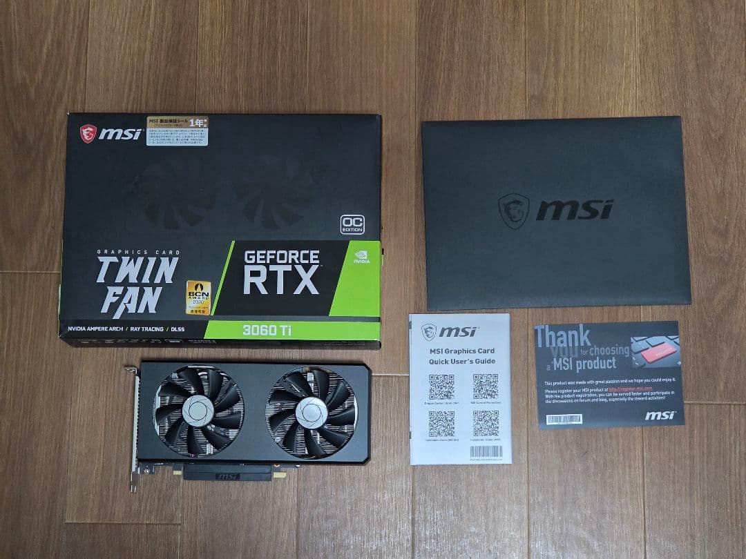 真*紅様 MSI RTX3060Ti Twin Fan OC 箱付 動作品