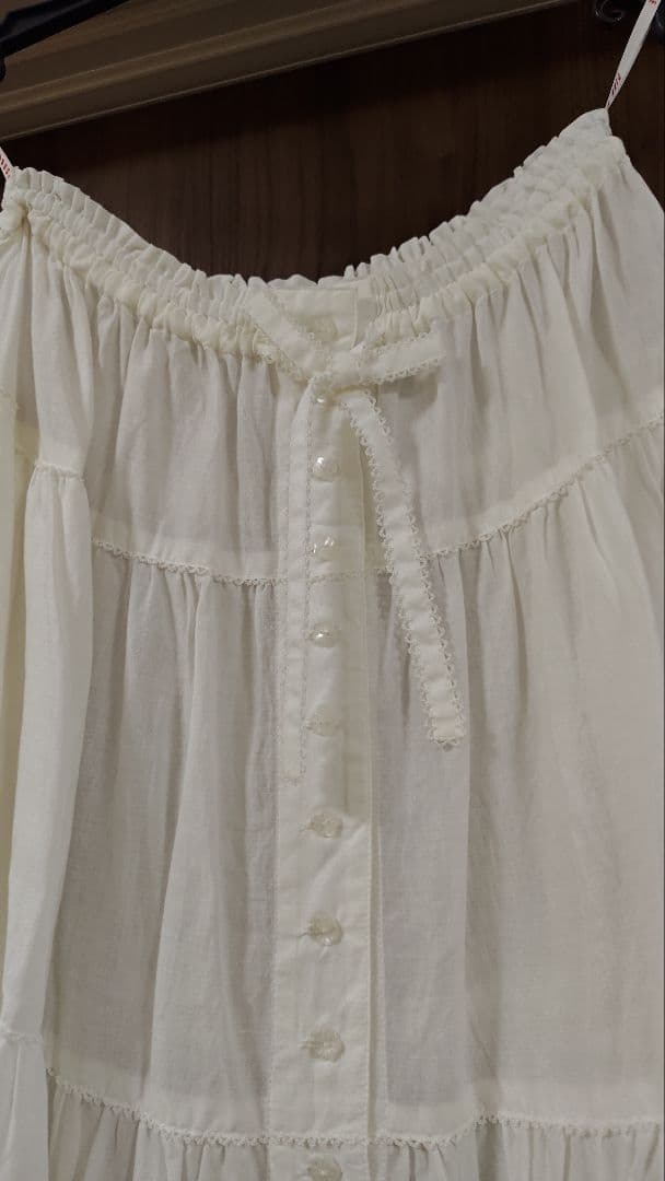 ピンクハウス　ペチスカート　白　ロング　美品
