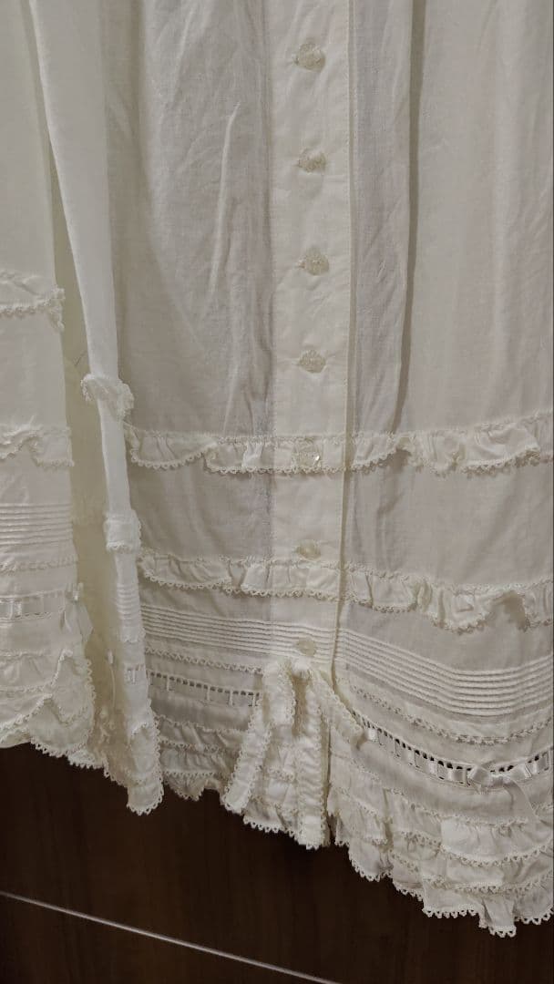 ピンクハウス　ペチスカート　白　ロング　美品