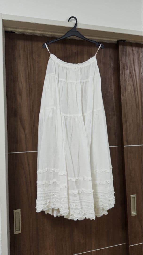 ピンクハウス　ペチスカート　白　ロング　美品