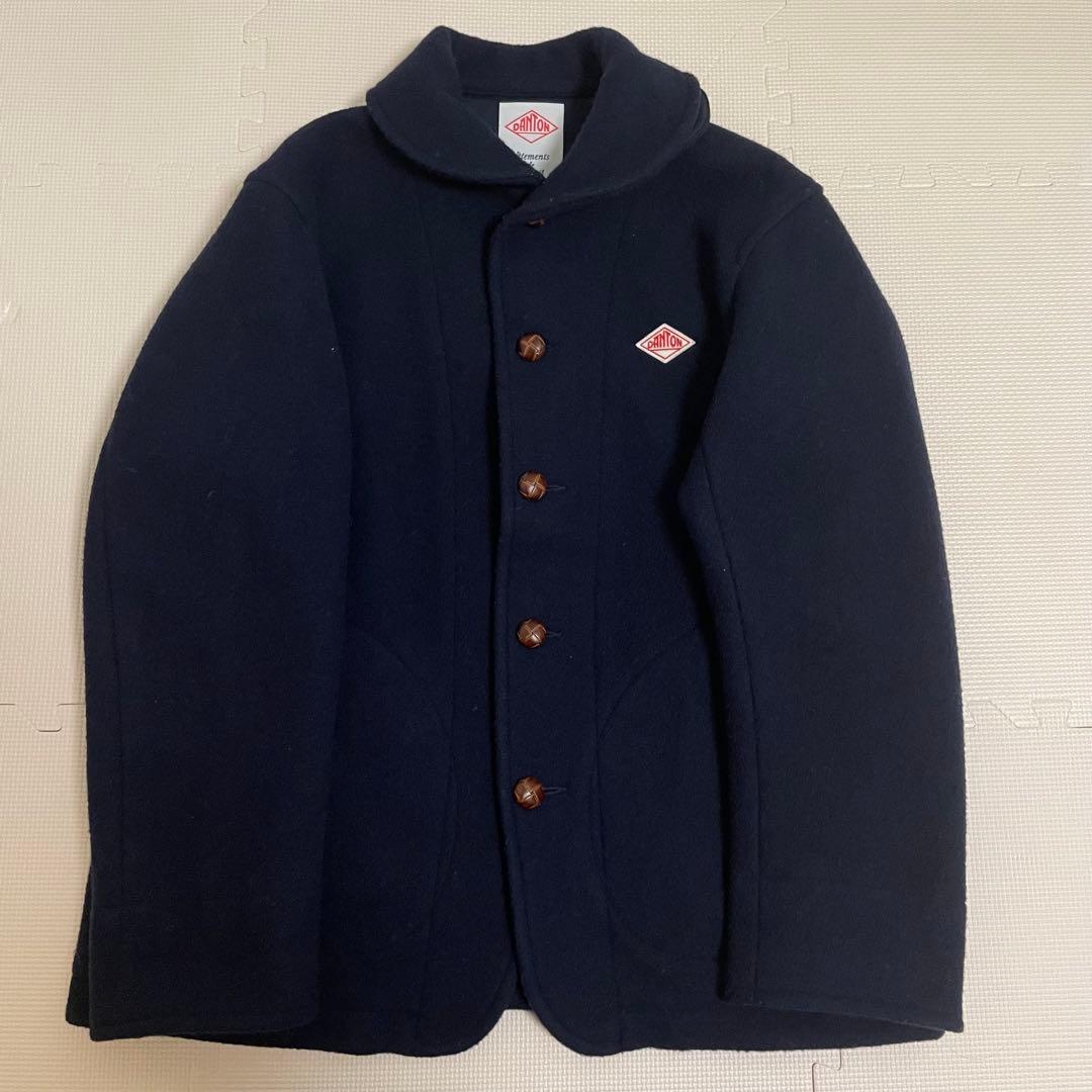 【極美品】ダントン　ウールライトパイルラウンドカラージャケット