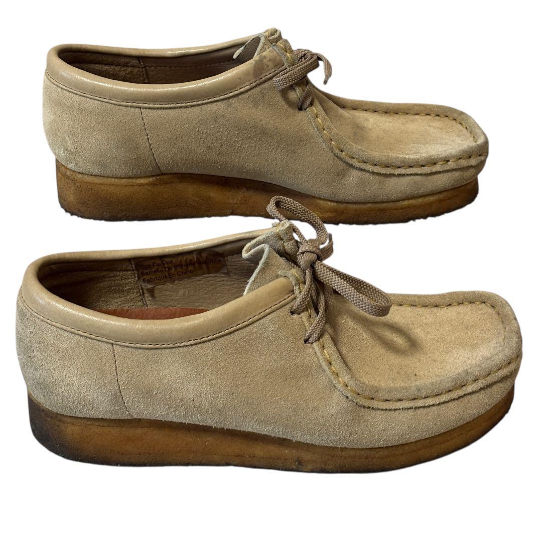 【人気】clarks クラークス　Wallabee ワラビー　ベージュ　26.0