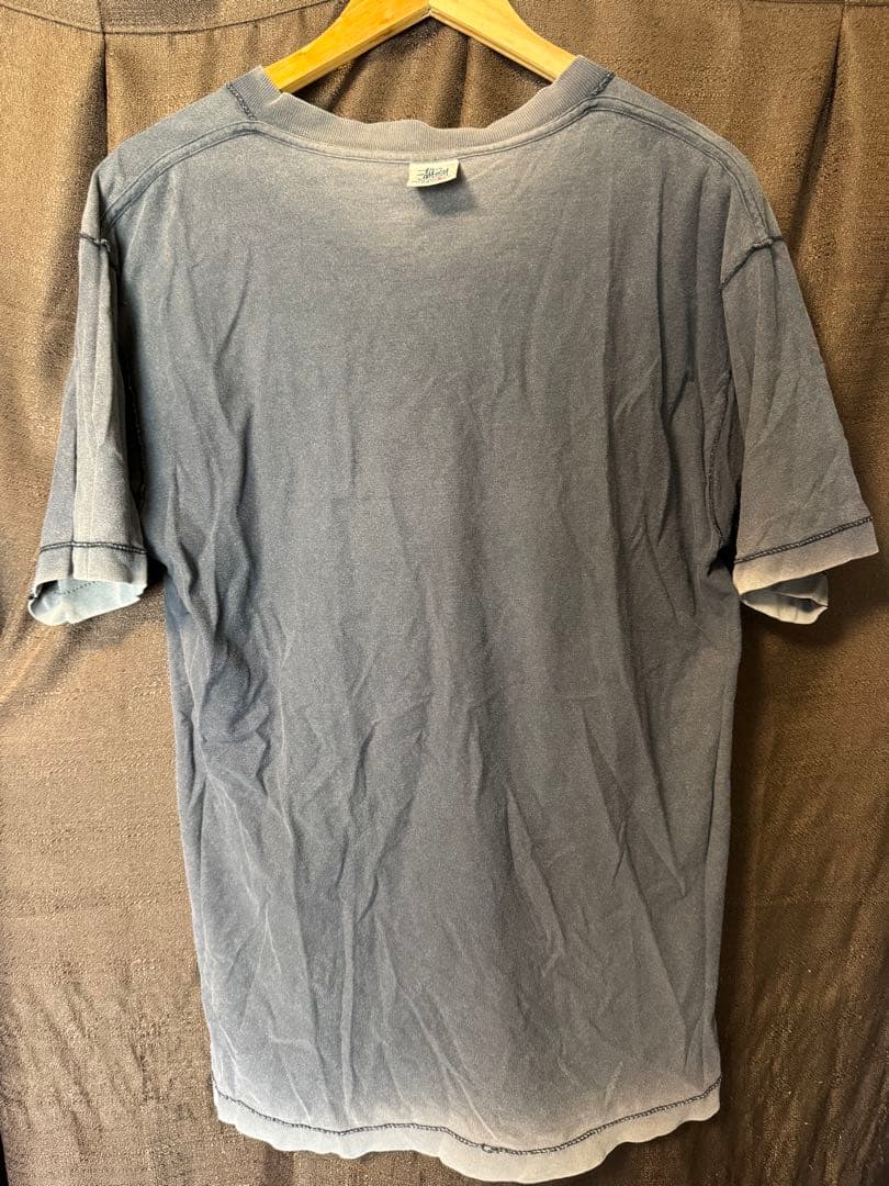 USA製 STUSSYステューシー グレー ×グリーンTシャツ サイズL