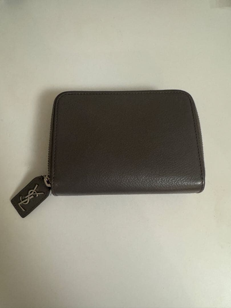 Saint Laurent 二つ折り財布 グレー
