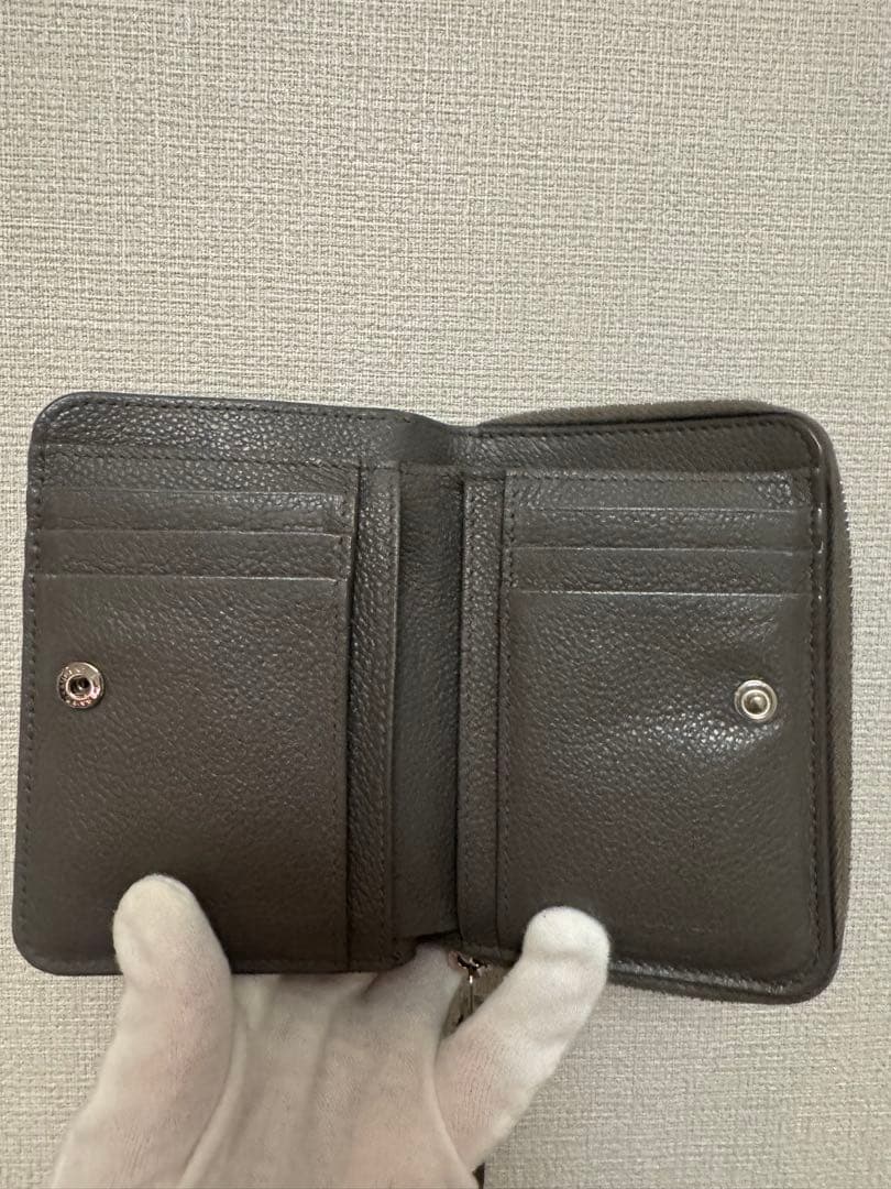 Saint Laurent 二つ折り財布 グレー