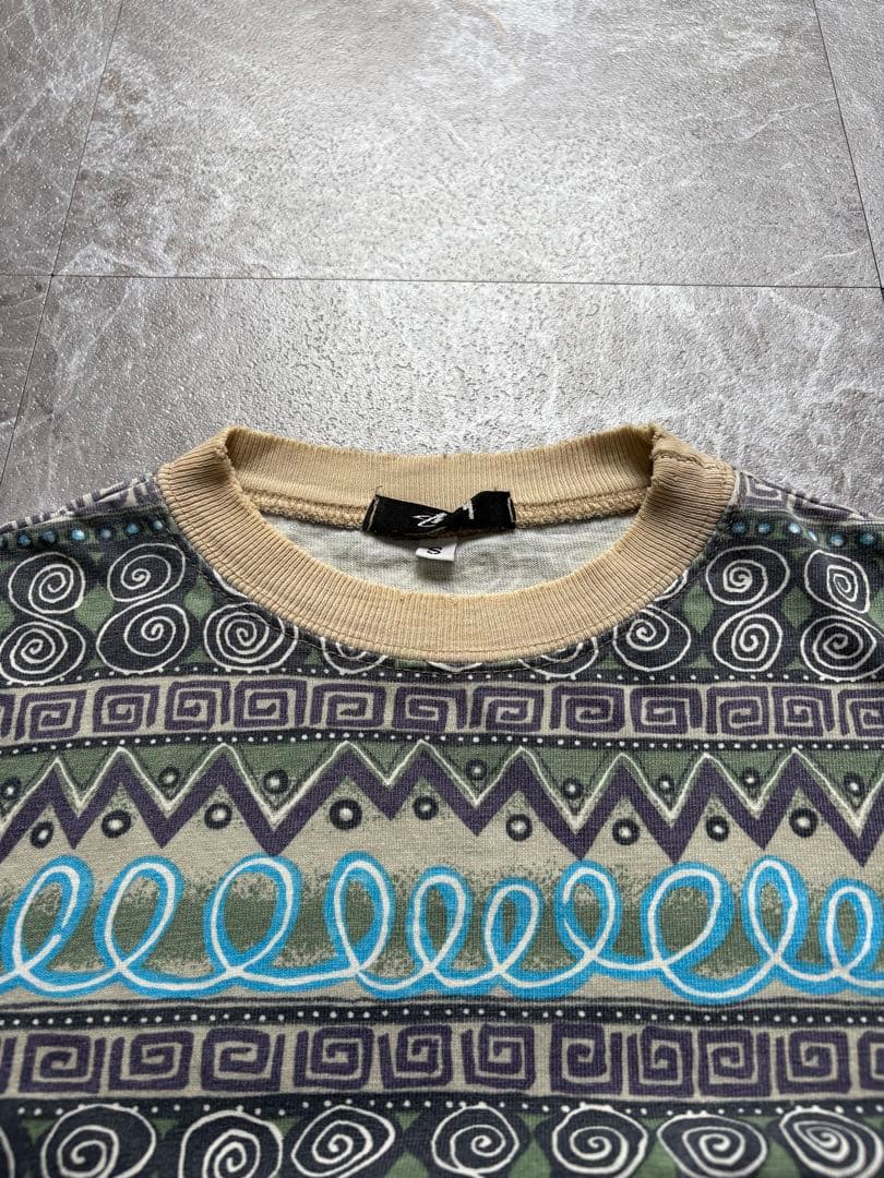 超スペシャル 80s stussy 初期 tシャツ 総柄 トムトム柄 USA製