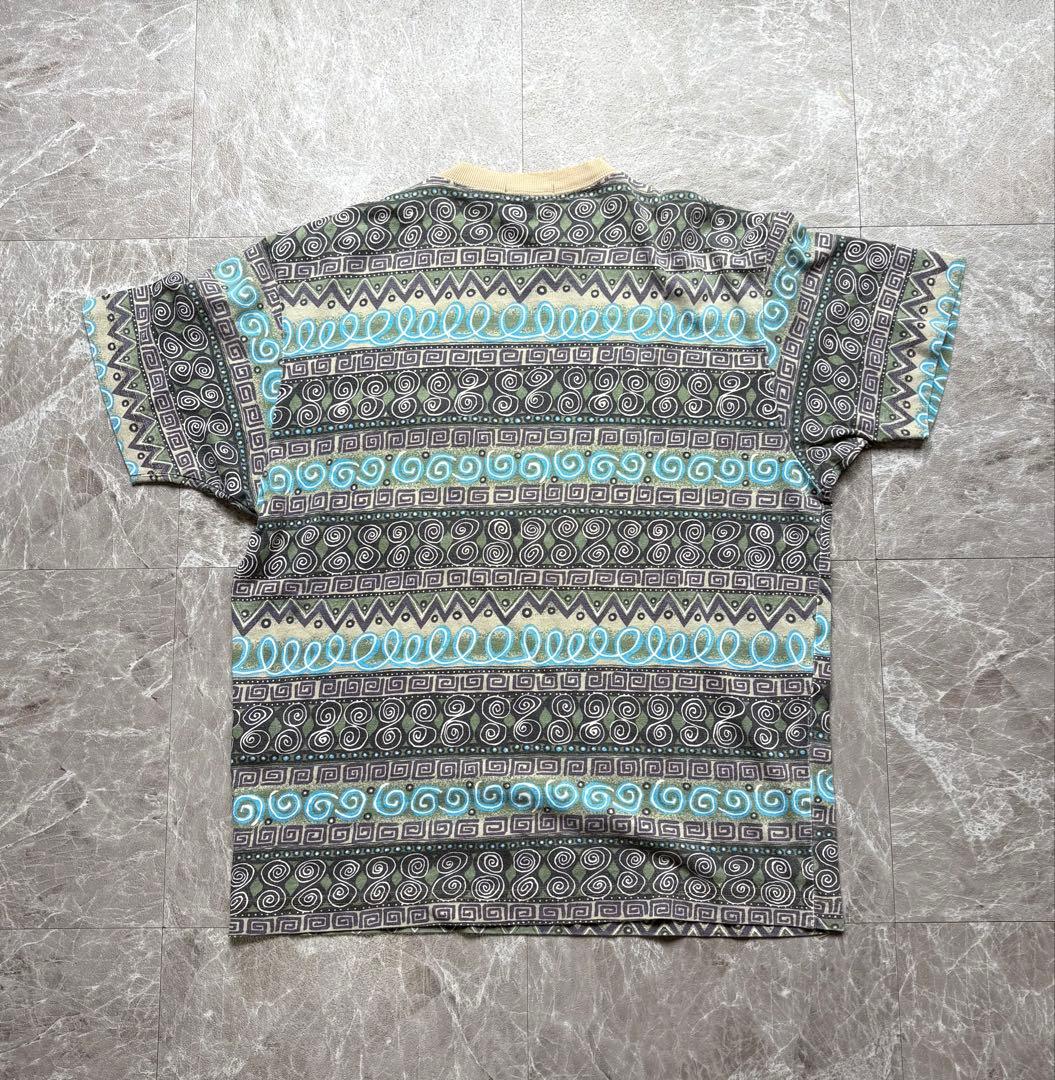 超スペシャル 80s stussy 初期 tシャツ 総柄 トムトム柄 USA製