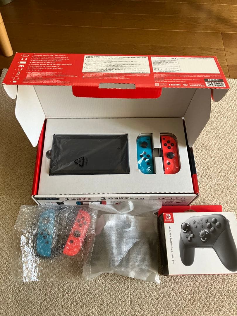 Nintendo Switch 本体　joyコンx2　Proコン付き