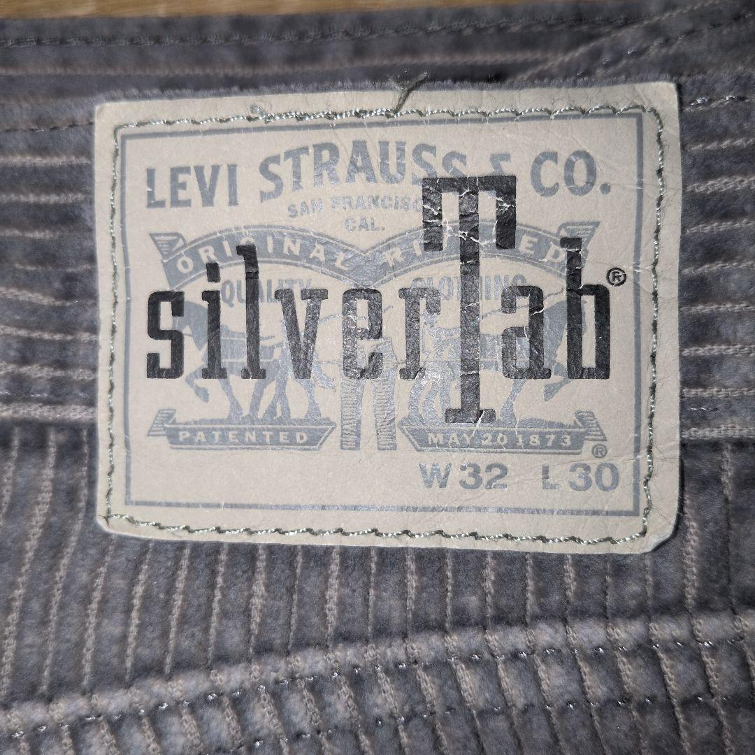 SILVERTAB シルバータブ バギー コーディロイ W32 グレー