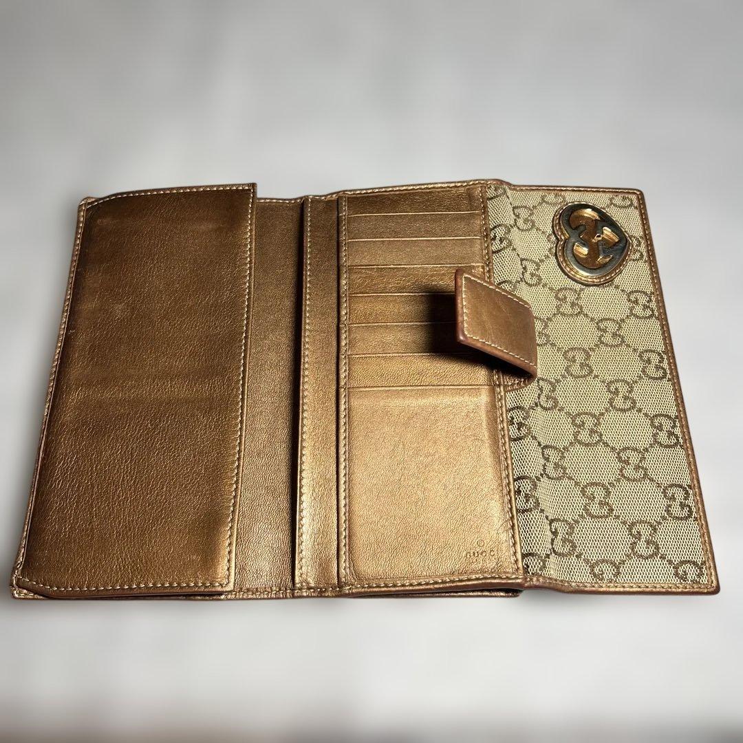 グッチ GUCCI 財布 GGキャンバス ラブリーハート 人気柄 レディース