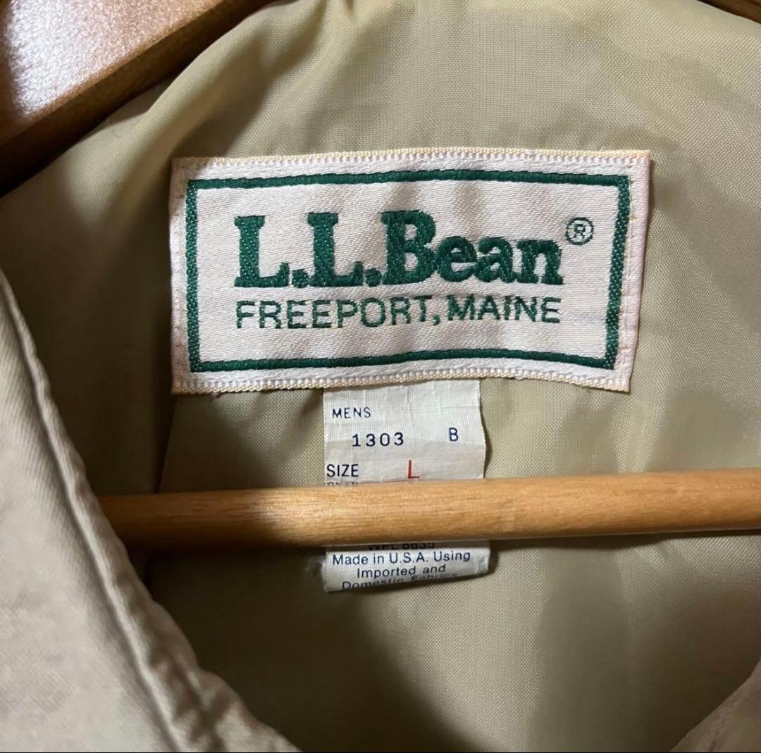 80s L.L.Bean A-2タイプ コットンジャケット ナイロンライナー