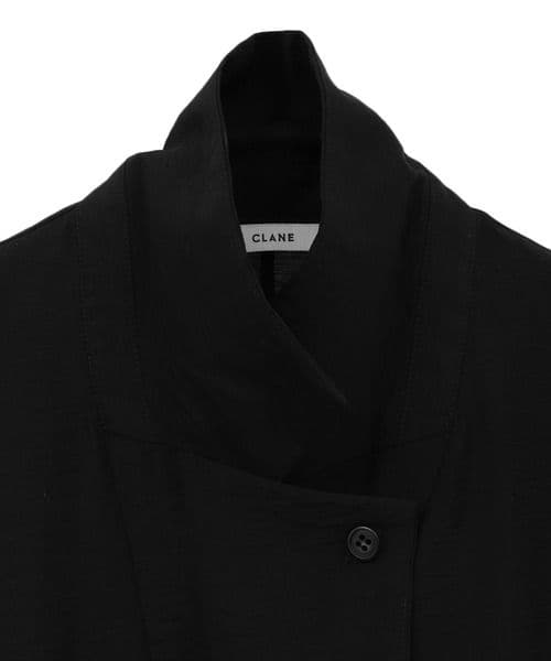 美品！　2024SS　CLANE　シアーテーラードシャツ　黒　クラネ