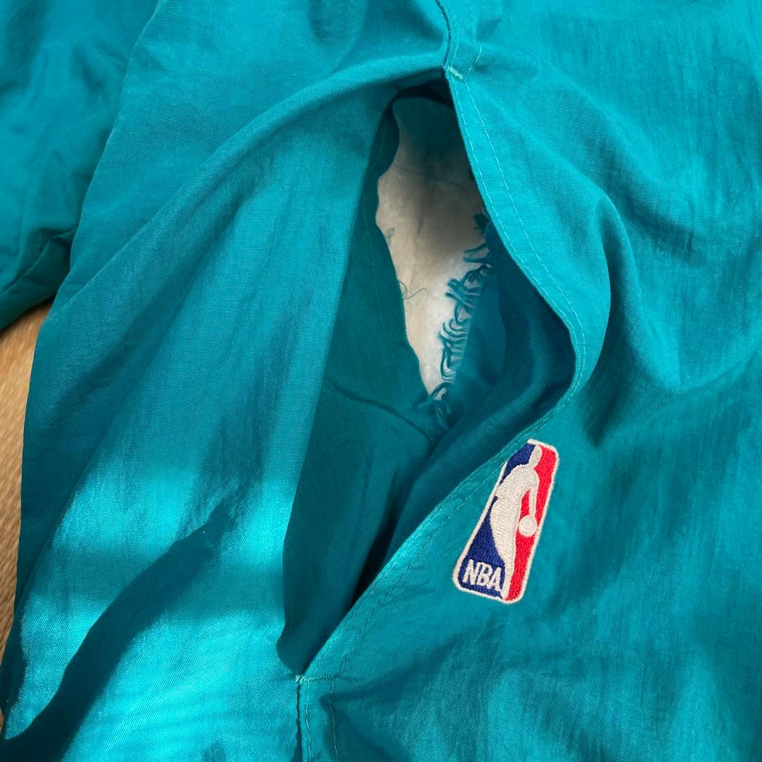 し*読様 90s NBA スターター デトロイト・ピストンズ 中綿ジャケット M