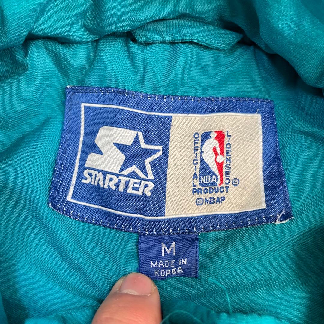 し*読様 90s NBA スターター デトロイト・ピストンズ 中綿ジャケット M