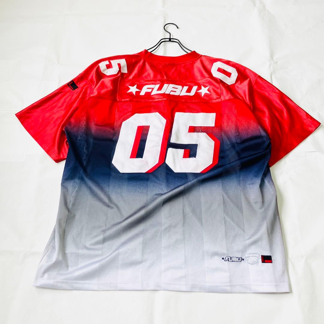 FUBU ゲームシャツ　XXL 両面プリント　ショルダーロゴ　超ビッグサイズ