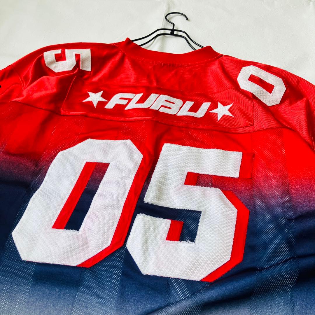 FUBU ゲームシャツ　XXL 両面プリント　ショルダーロゴ　超ビッグサイズ