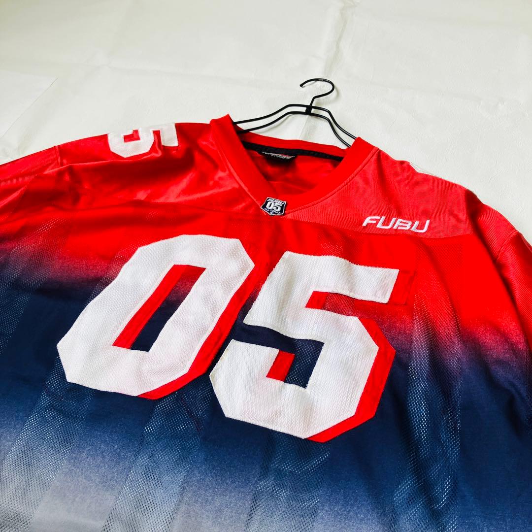FUBU ゲームシャツ　XXL 両面プリント　ショルダーロゴ　超ビッグサイズ