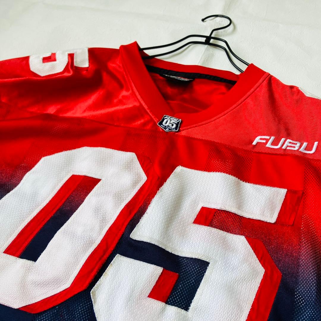 FUBU ゲームシャツ　XXL 両面プリント　ショルダーロゴ　超ビッグサイズ