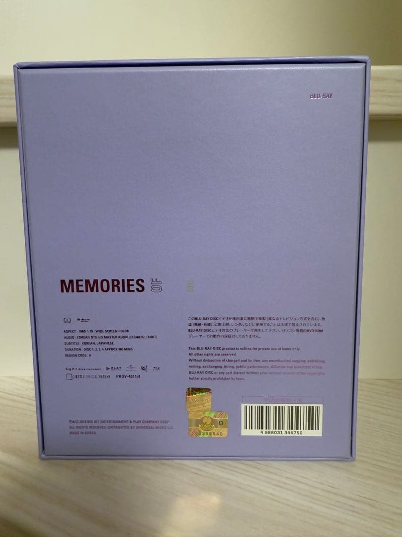 BTS MEMORIES OF 2018 テテ