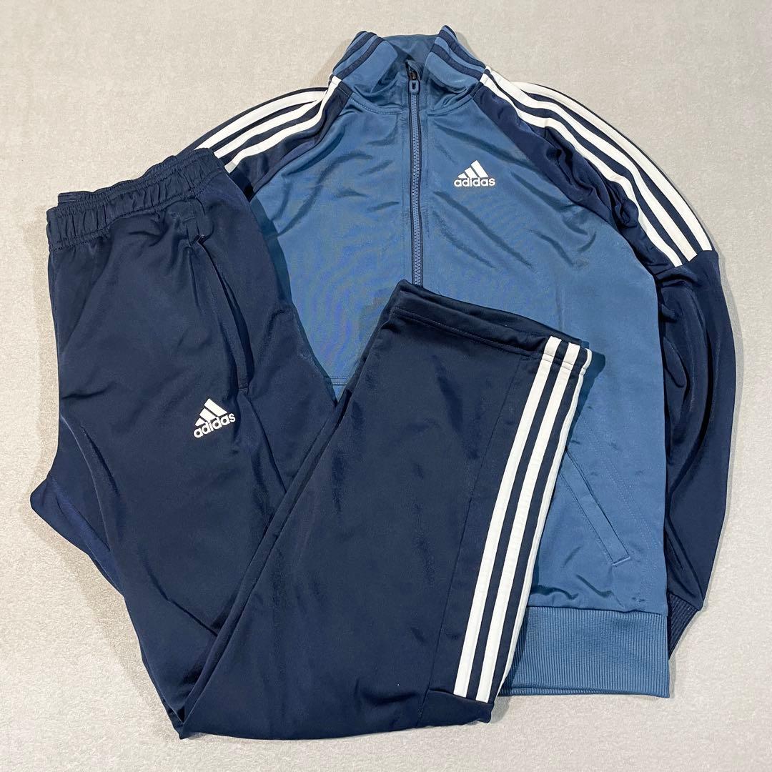 adidas/アディダストラックセットアップ M（ネイビー/ブルー）即購入OK！