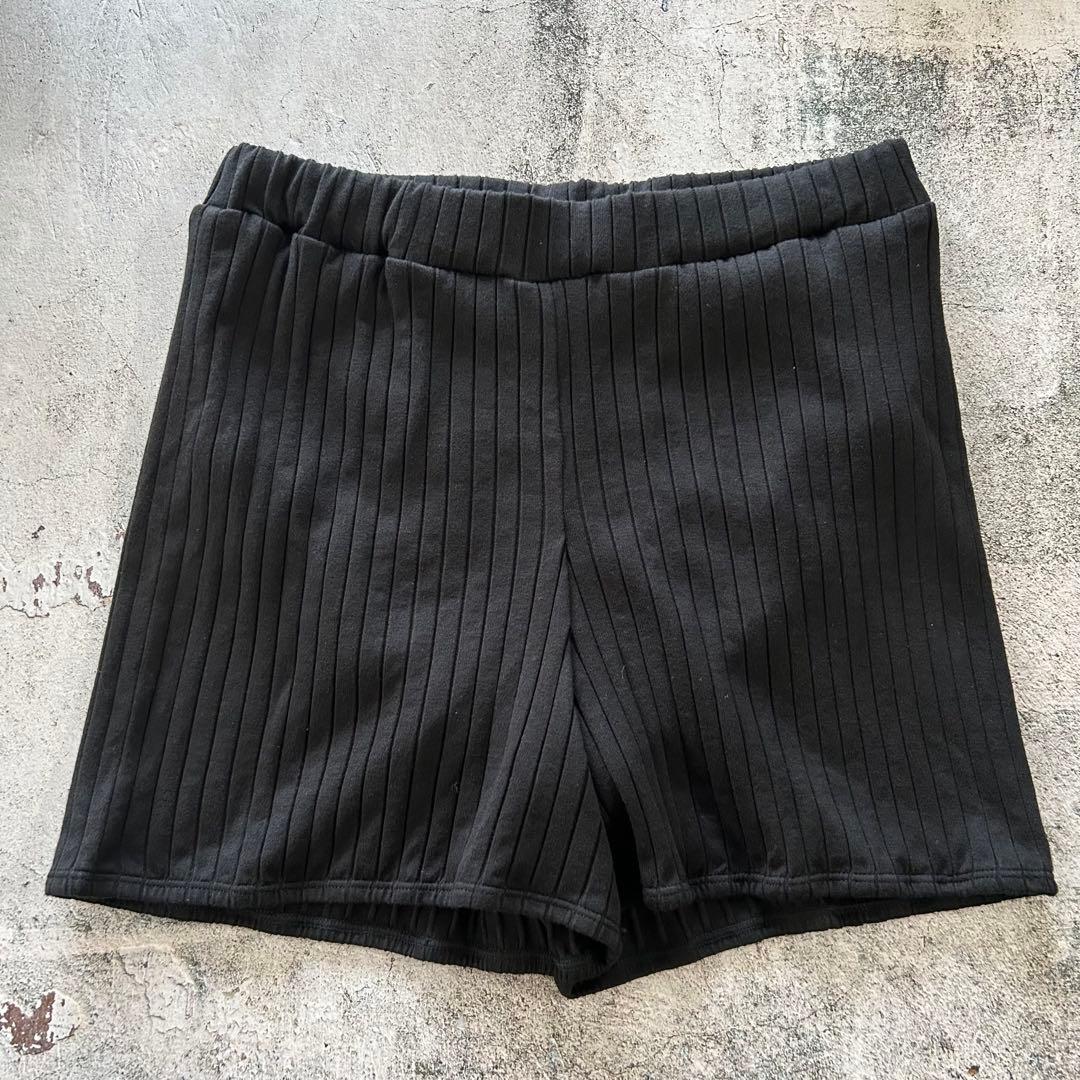 新品 タグ無し サイド 紐ギャザー タンク 2セット 水着（トップス・パンツ）