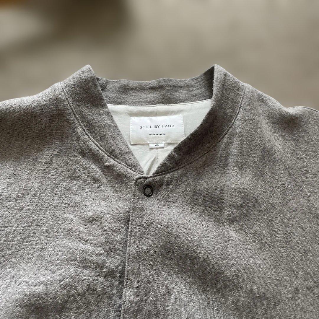 STILL BY HAND 24AW リネン×ウールスタンドカラーブルゾン