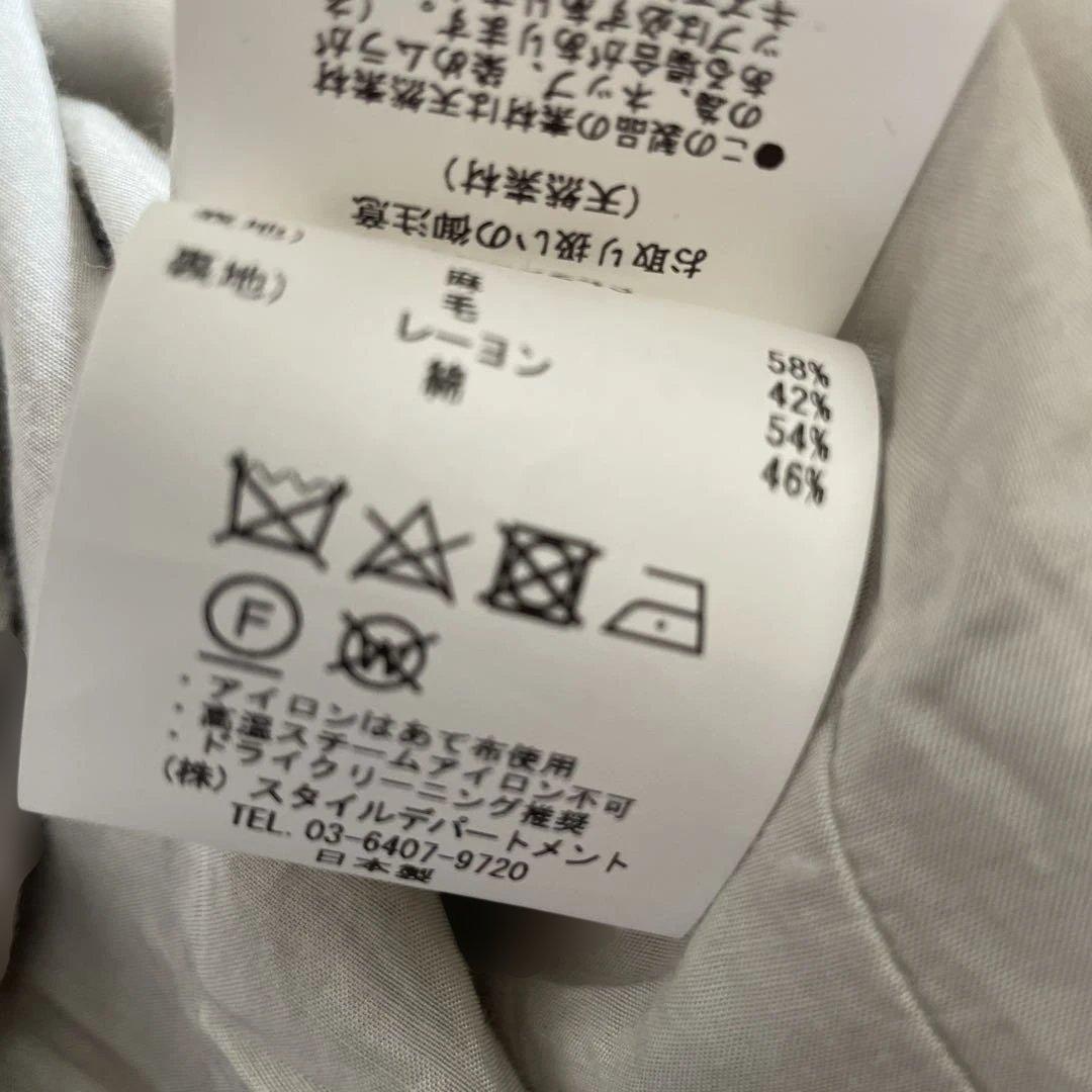 STILL BY HAND 24AW リネン×ウールスタンドカラーブルゾン