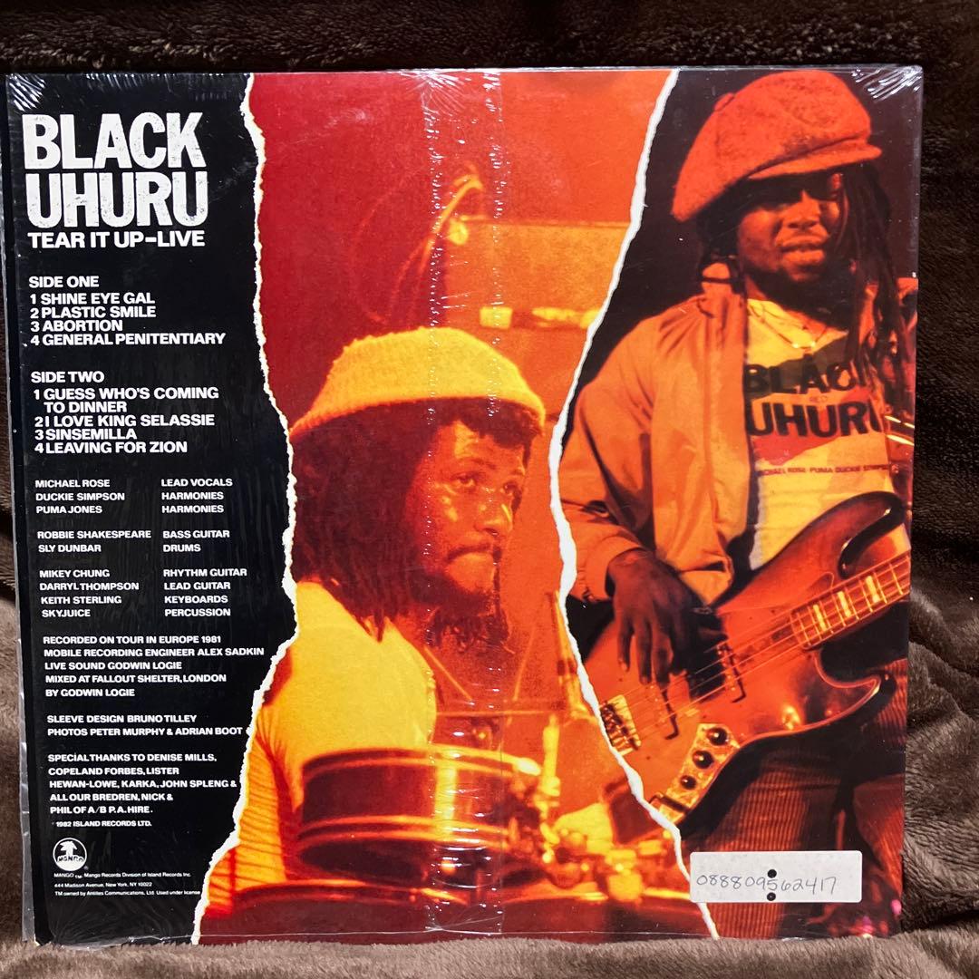BLACK UHURU TEAR IT UP - LIVE レコード