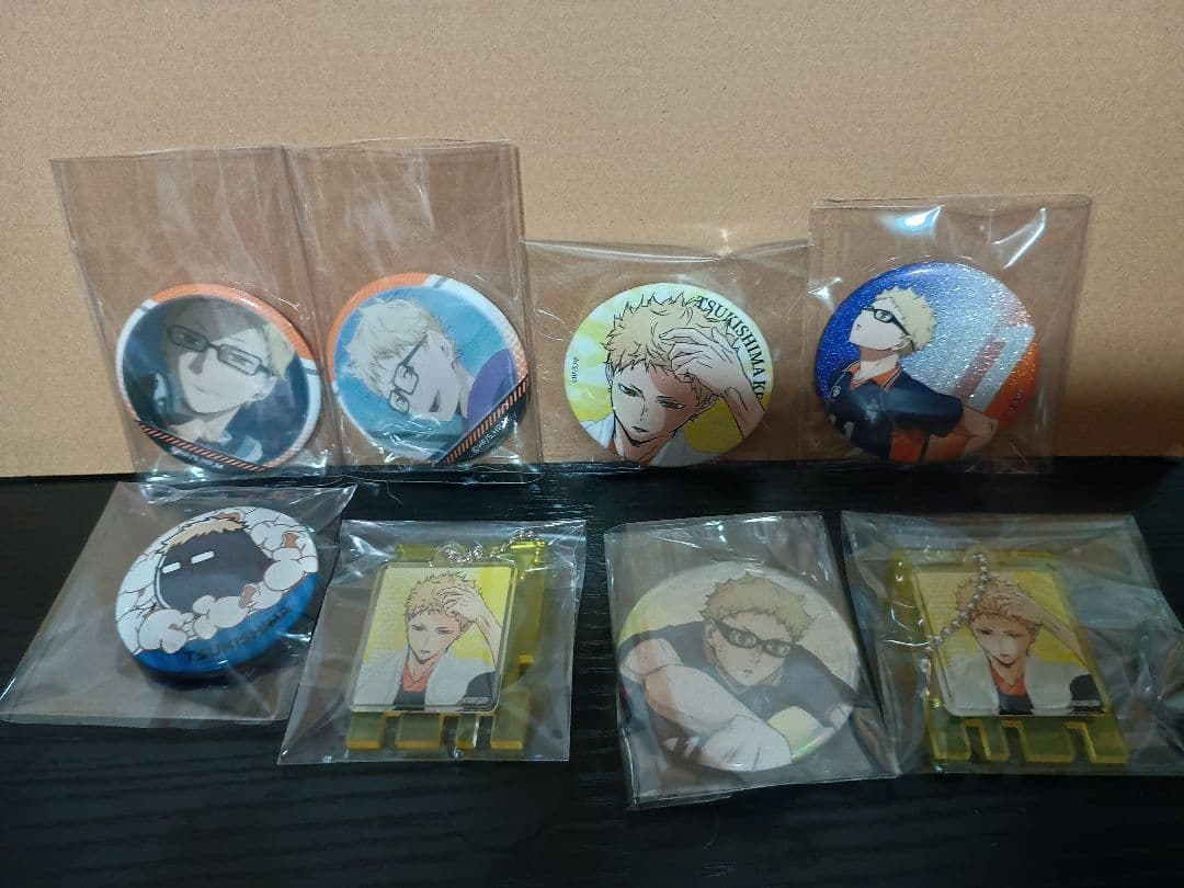 ハイキュー!!月島蛍グッズセット 極楽湯・フィギュア・アクスタ・缶バ